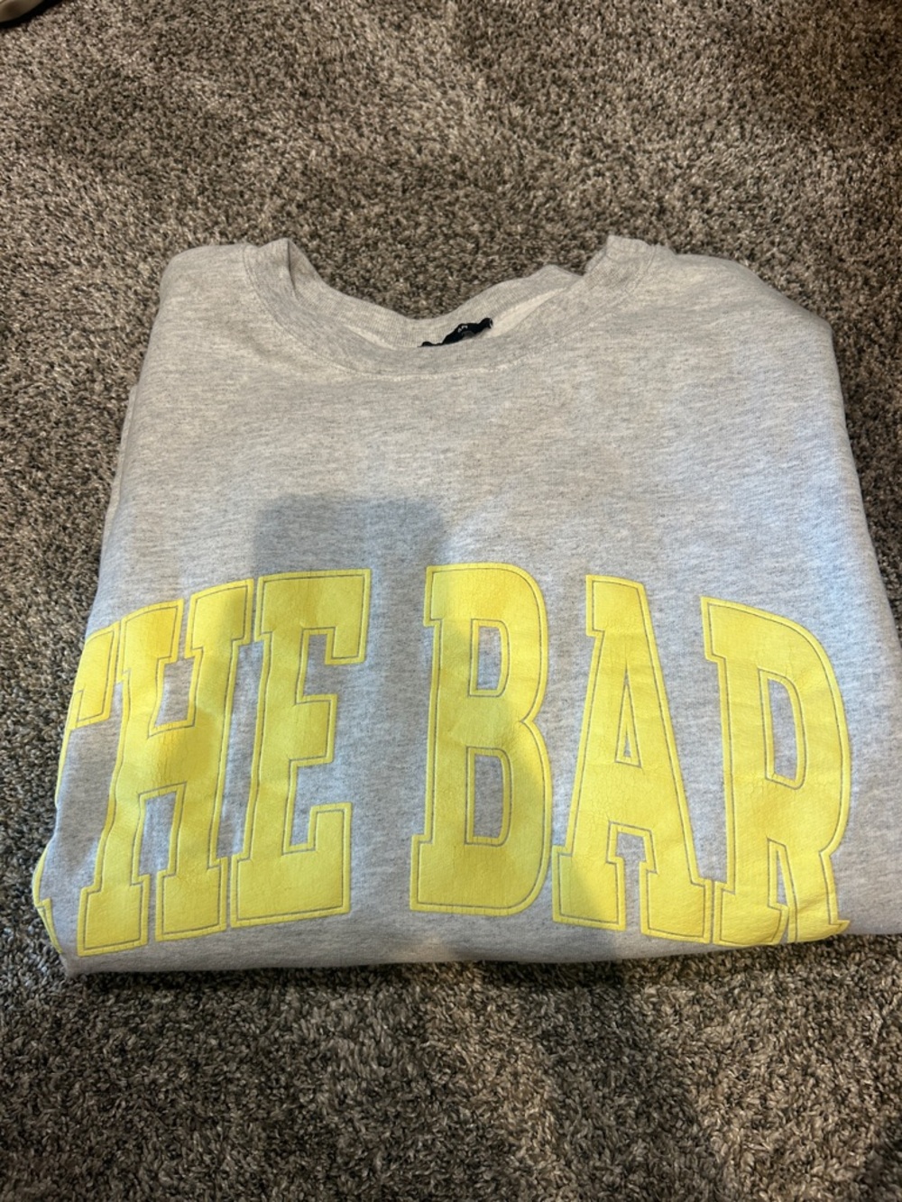 The Bar sweatshirt — sold out online!